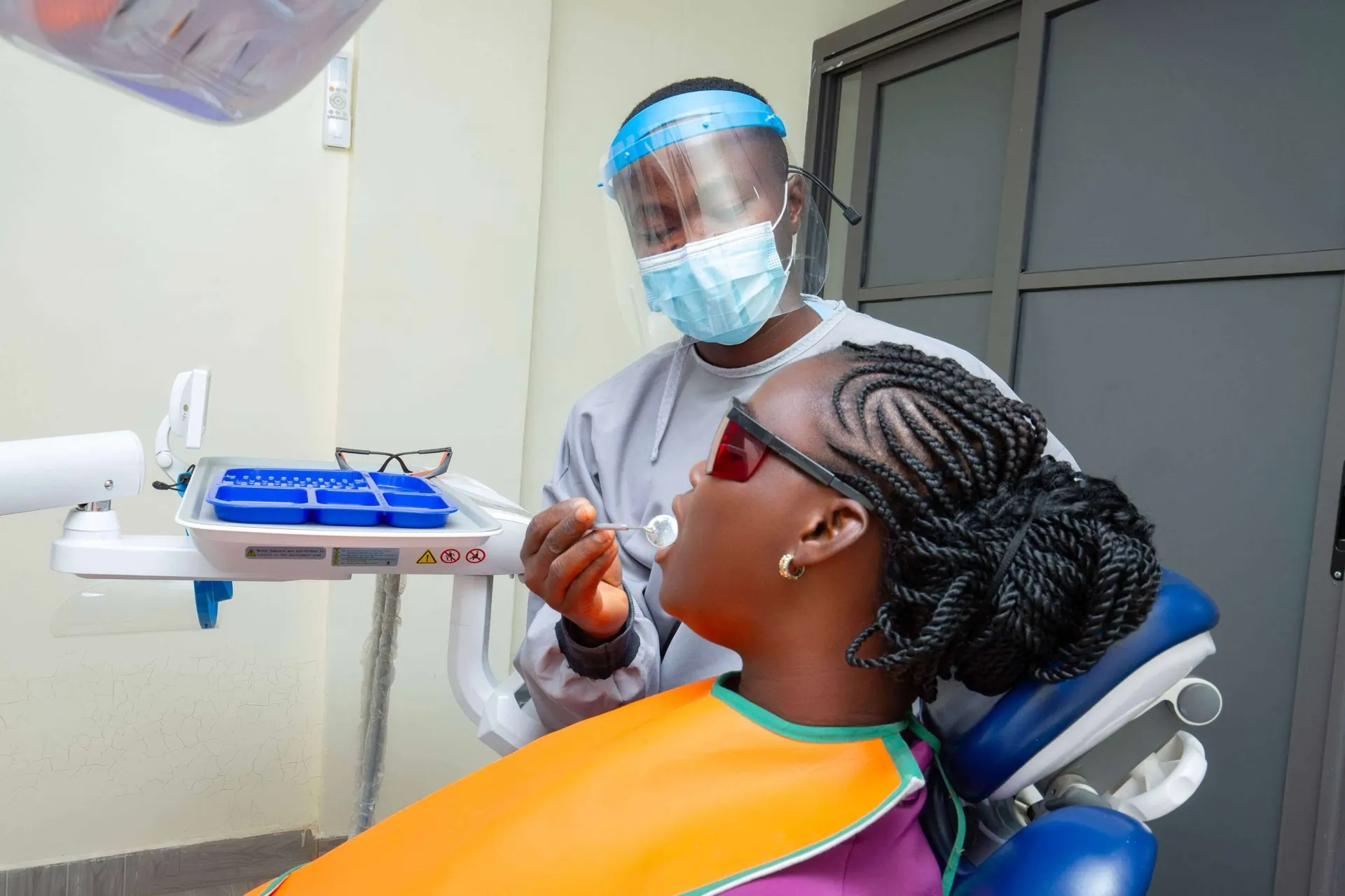 A Zenith dentist treating a patient in our modern surgery